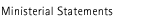 Ministerial Statements
