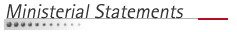 Ministerial Statements