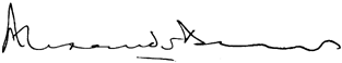Alexander Downer's signature