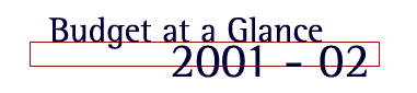 Budget at a Glance 2001-2002