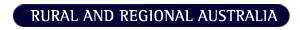 Rural and Regional Australia
