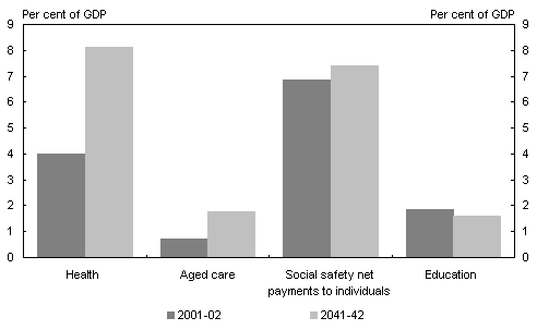 Chart 19: Projected spending by category
