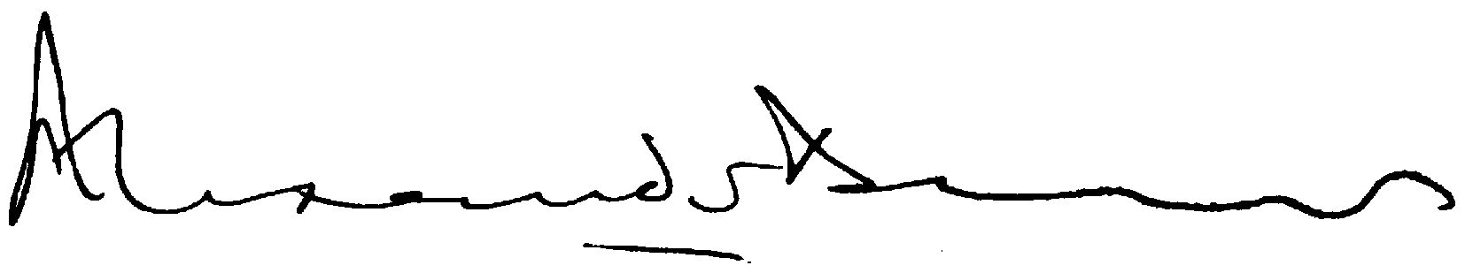 Alexander Downer's signature