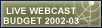 Live Webcast Budget 2002-03