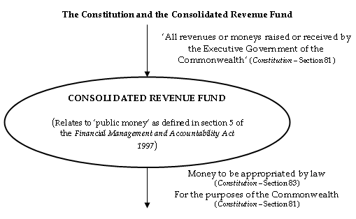 Flow chart: The Constitution and the Consolidated Revenue Fund