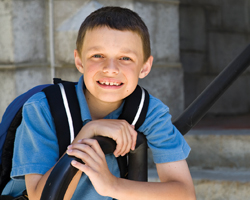 Image: Young student smiling