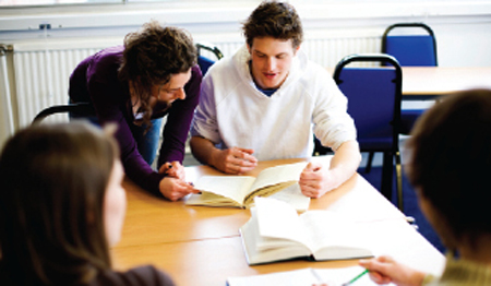 Image: Students in library