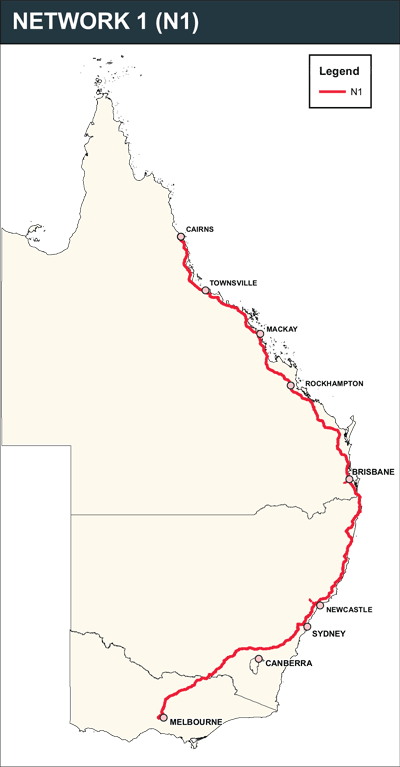 Map: N1 Route