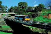 Image: Bus Blurred On Track