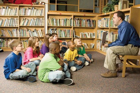 Image: Children in library