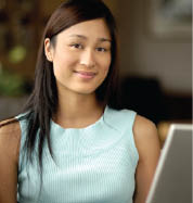 Image: Woman using Laptop