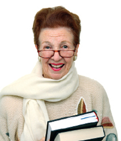 Image: woman with books