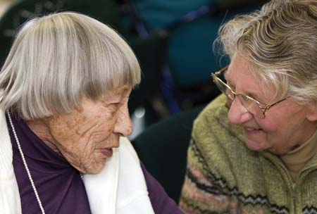 Image: Two women talking