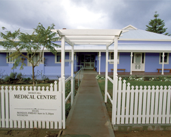 Image: Entrance to medical centre