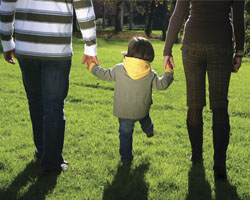 Image: Family holding hands