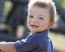 Image: Young boy smiling