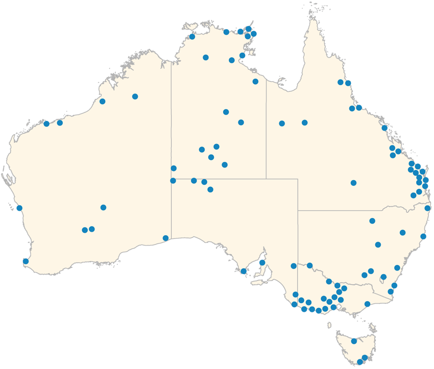 Graphic: New regional health infrastructure — major projects across Australia