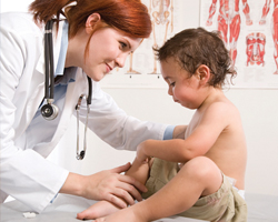 Image: Doctor with a child