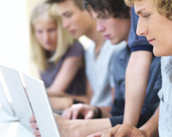 Image: Students with laptops