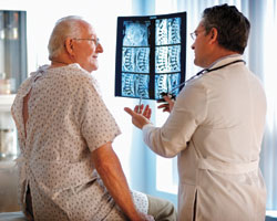 Image: A patient and the doctor