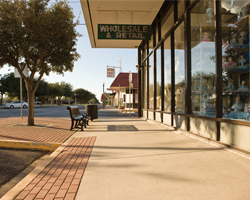 Image: View of a regional town street