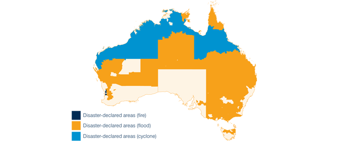 Map: Rebuilding after natual disasters