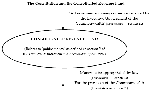 Diagram of the Constitution and the Consolidated Revenue Fund