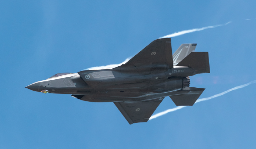 Example image of an F-35A Lightning II aircraft